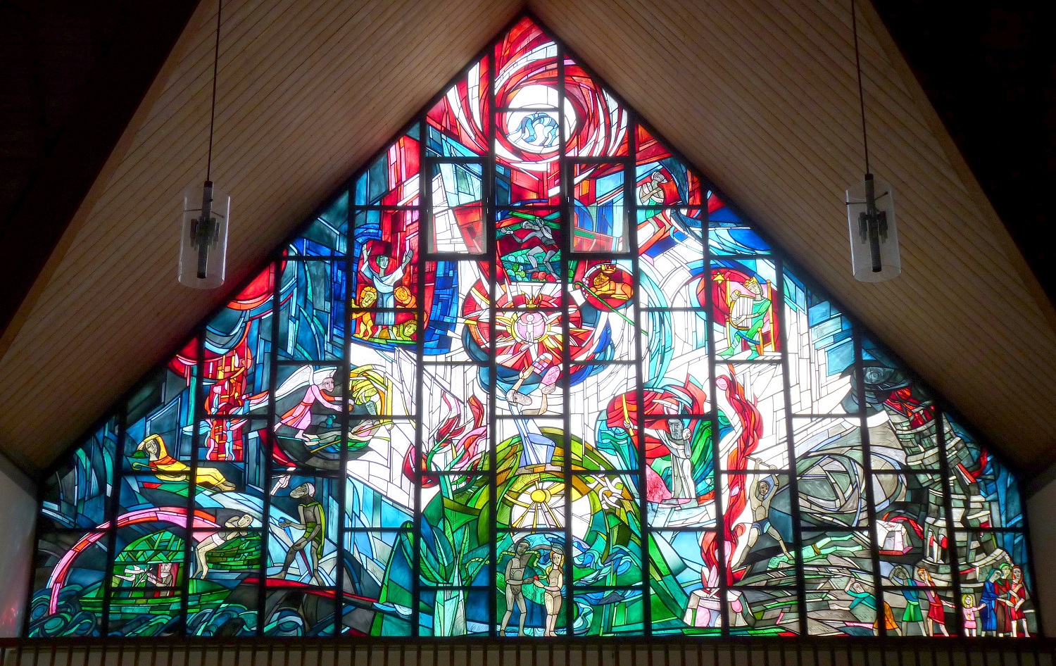 Fenster des alten Testaments in der Stadtpfarrkirche Nittenau